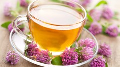 Macro tea drinks Herbs lavender