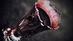 Macro wine metal blood Chalice