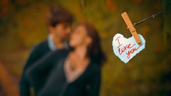 Macro woman I Love You