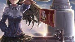 Magic stockings masks skirts anime girls illustrations 