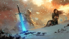 magic: the gathering artwork fantasy art digital art snow winter