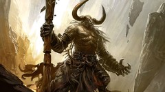 Magic: the gathering fantasy art minotaure