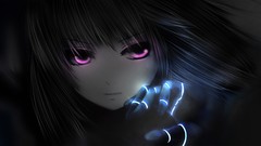 Magic woman Anime purple eyes king of fighters coffee-kizoku 