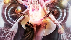 Magic woman artwork legend of the cryptids fantasy art card 