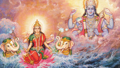 Maha Vishnu and lakshmi
