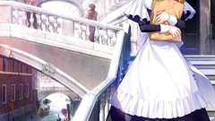 Maids purple hair grisaia no kajitsu French bread Fumio Komine 