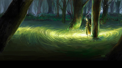 Male Anime nature Trees