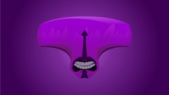 Male fan art purple background minimalistic Dota 2 artwork 