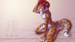 Male nude morning bed