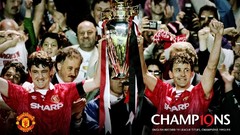 Manchester United cups soccer 1993 Football legend alex 