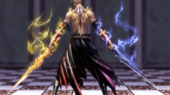 Manga fantasy art warrior sword artwork Anime video games back