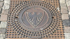 Manhole coat-of-arms Esslingen baden