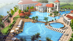 Mansion swimming pools artwork