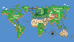 Map Super Mario snes video games retro games Pixels pixel art