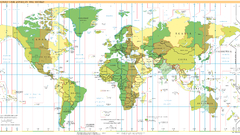 Maps charts Time Zones