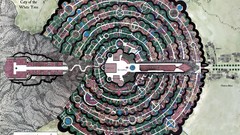 Maps Gondor cityscapes Minas Tirith the lord of the rings