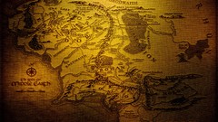 Maps Gondor multicolor JRR Tolkien Rivendell Mordor the lord of 