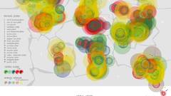 Maps infographics earthquake world