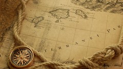 Maps old map Ropes mediterranean compasses