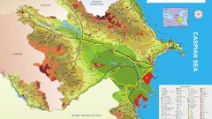 Maps tourism Baku Azerbaijan caspian sea