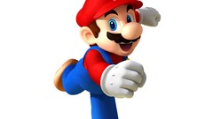 mario bros digital art nintendo video games white background