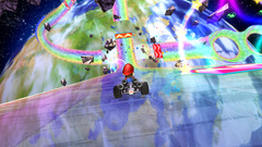 Mario kart rainbow road screenshots