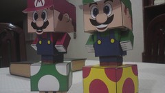 Mario mushroomhead Luigi