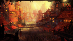 Market oriental artwork asian