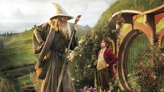 Martin freeman Gandalf The Hobbit Bilbo Baggins Ian McKellen 