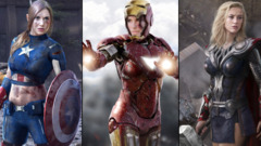 marvel comics captain america Iron Man thor superheroines