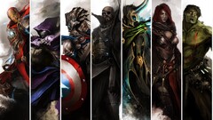 marvel comics Iron Man Hawkeye captain america Nick Fury Hulk