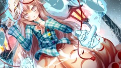 Masks pink hair long hair pink eyes touhou Hata no Kokoro