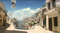 Matte painting City digital art cityscape futuristic city