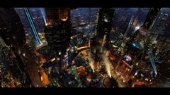 Matte science fiction digital art futuristic