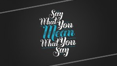 Meaning Typography lines motivation saying grey background