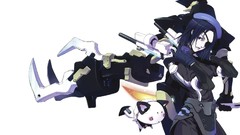 Mechanical arm white background