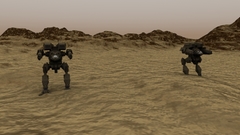 Mechs Warriors sand