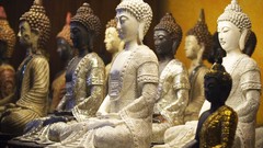 Meditation Buddha sitting statuette buddhism buddhas