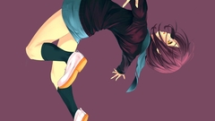 Meganekko Simple Background knee