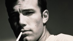 Men Actors Ben Affleck Cigarettes monochrome