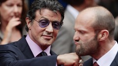 Men Actors Celebrity faces fists jason statham sylvester 