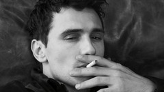 Men Actors Cigarettes monochrome smoking james franco