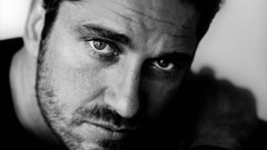 Men Actors Gerard Butler faces monochrome
