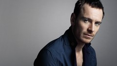 Men Actors German blue eyes stubble michael fassbender Blue 