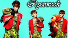 Men blue background asians singers Korean k-pop zebra stripes 