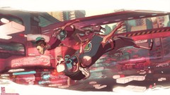 Men brain flying buildings skulls pills science fiction tetris 