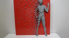 Men Bricks sculptures artwork Simple Background Legos nathan 