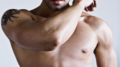 Men chest tattoos male abs muscular gays