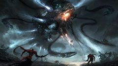 Men destruction artwork Warriors