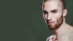 Men faces male models muscular Andrew Skelton